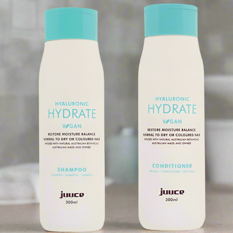 Juuce Hyaluronic Hydrate Shampoo and Conditioner 300ml Duo             . - On Line Hair Depot