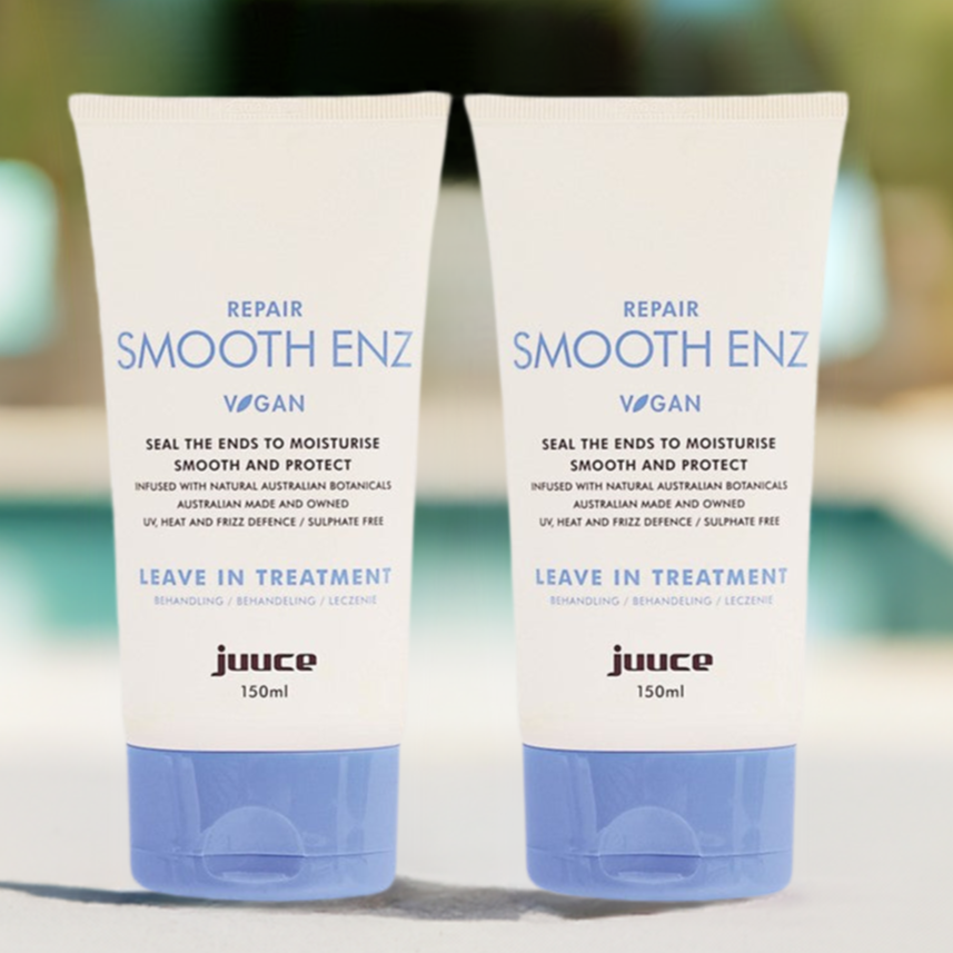 Juuce Smooth enz seal the ends to moisturise Smooth Protect 150ml x 2 - On Line Hair Depot