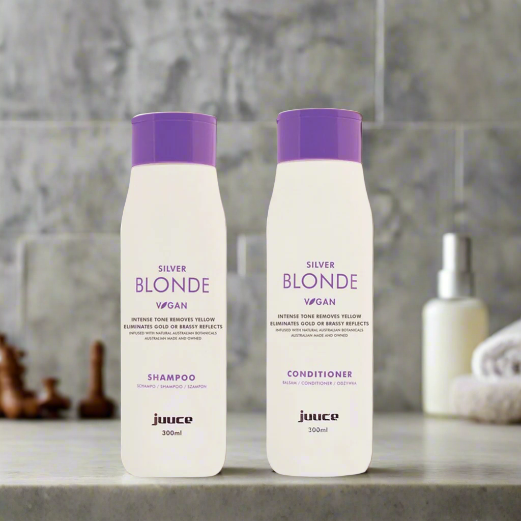 Juuce Silver Blonde Shampoo and Conditioner
