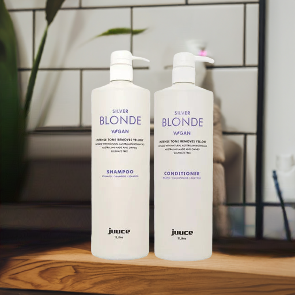 Juuce Silver Blonde Shampoo and Conditioner