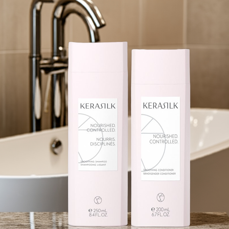 Kerasilk Smoothing Shampoo & Conditioner Nourished Controlled
