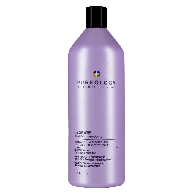 Pureology Hydrate Shampoo 1lt hydrates normal to thick dry, color-treated hair. - On Line Hair Depot