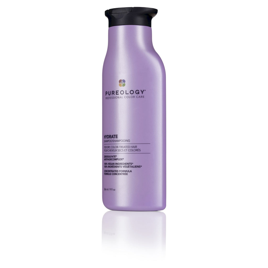 Pureology Hydrate Shampoo deeply hydrates normal to thick dry, color-treated hair. - On Line Hair Depot