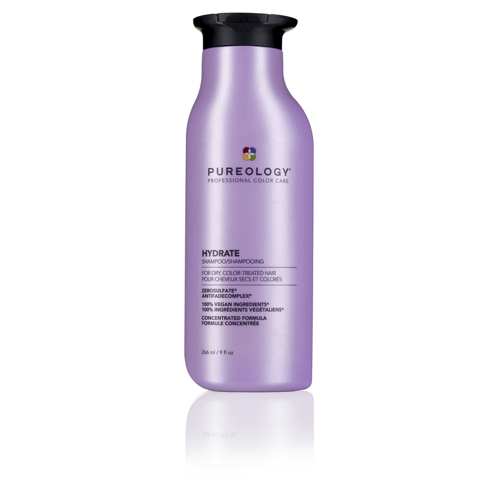 Pureology Hydrate Shampoo deeply hydrates normal to thick dry, color-treated hair. - On Line Hair Depot