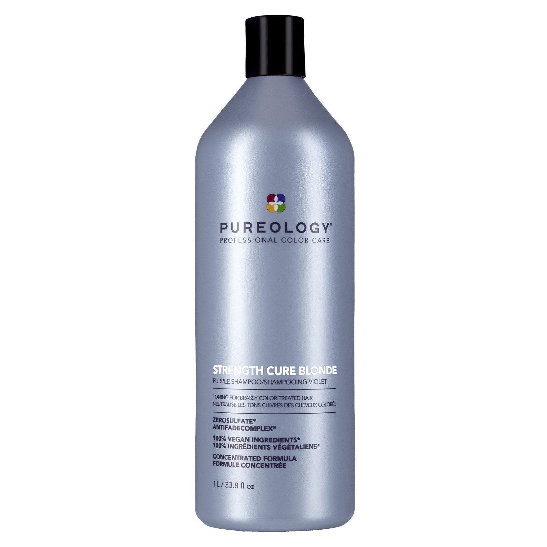 Pureology Strength Cure Blonde Shampoo 1lt purple tones Blonde & strengthens - On Line Hair Depot