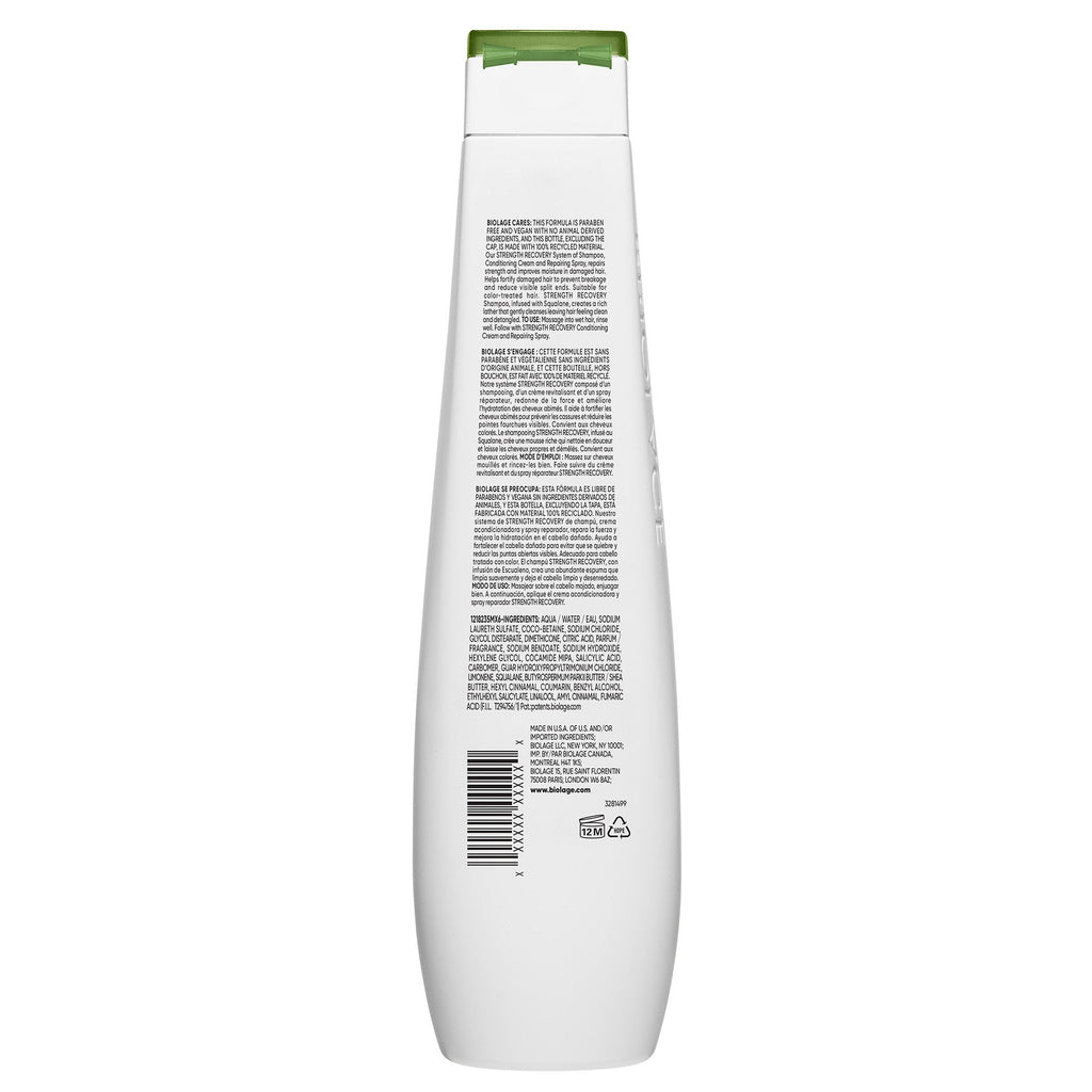 Biolage Strength Recovery Shampoo 400ml - On Line Hair Depot