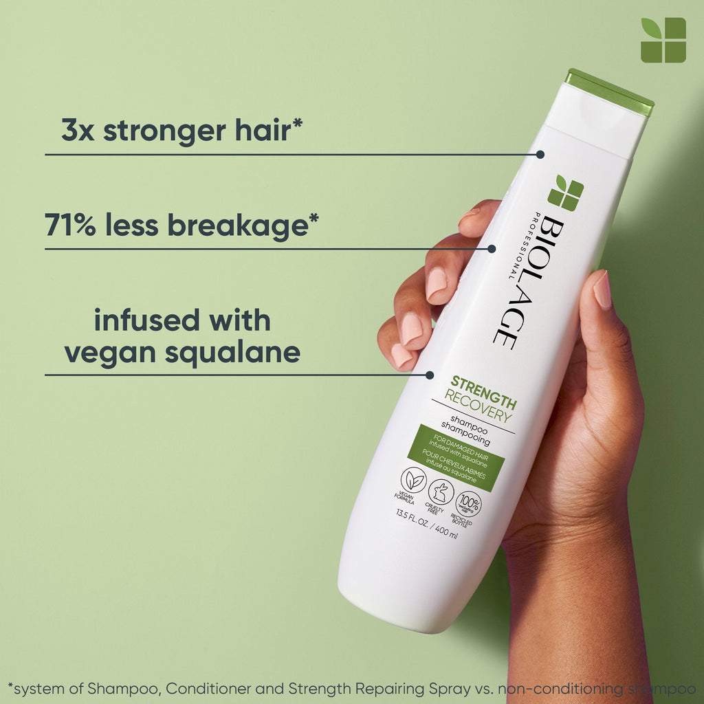 Biolage Strength Recovery Shampoo 400ml - On Line Hair Depot