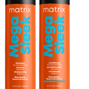 Matrix Total Results Mega Sleek Shea Butter Shampoo & Conditioner 300ml Duo - On Line Hair Depot
