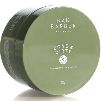 Nak Barber Done & Dirty Matt Clay Firm hold 90g - Australian Salon Discounters