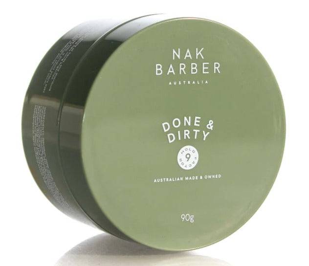 Nak Barber Done & Dirty Matt Clay Firm hold 90g - Australian Salon Discounters