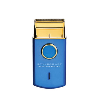 Stylecraft by Silver Bullet UNO Professional Single Foil Shaver Blue - On Line Hair Depot
