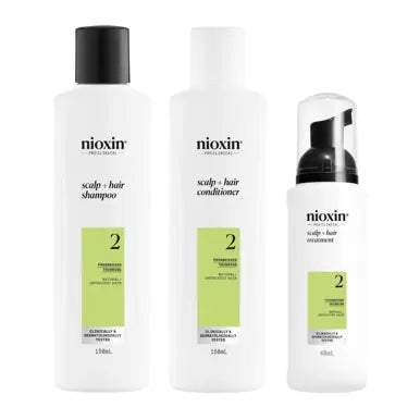 Nioxin System 2 Starter Kit for Natural Hair with Progressed Thinning - On Line Hair Depot