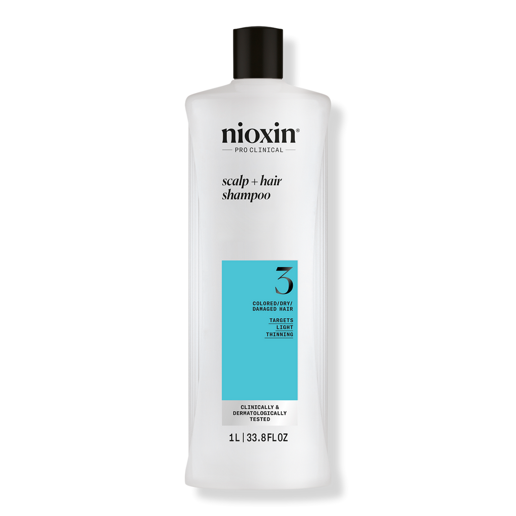 Nioxin System 3 Shampoo 1000ml for colored hair with light thinning - On Line Hair Depot