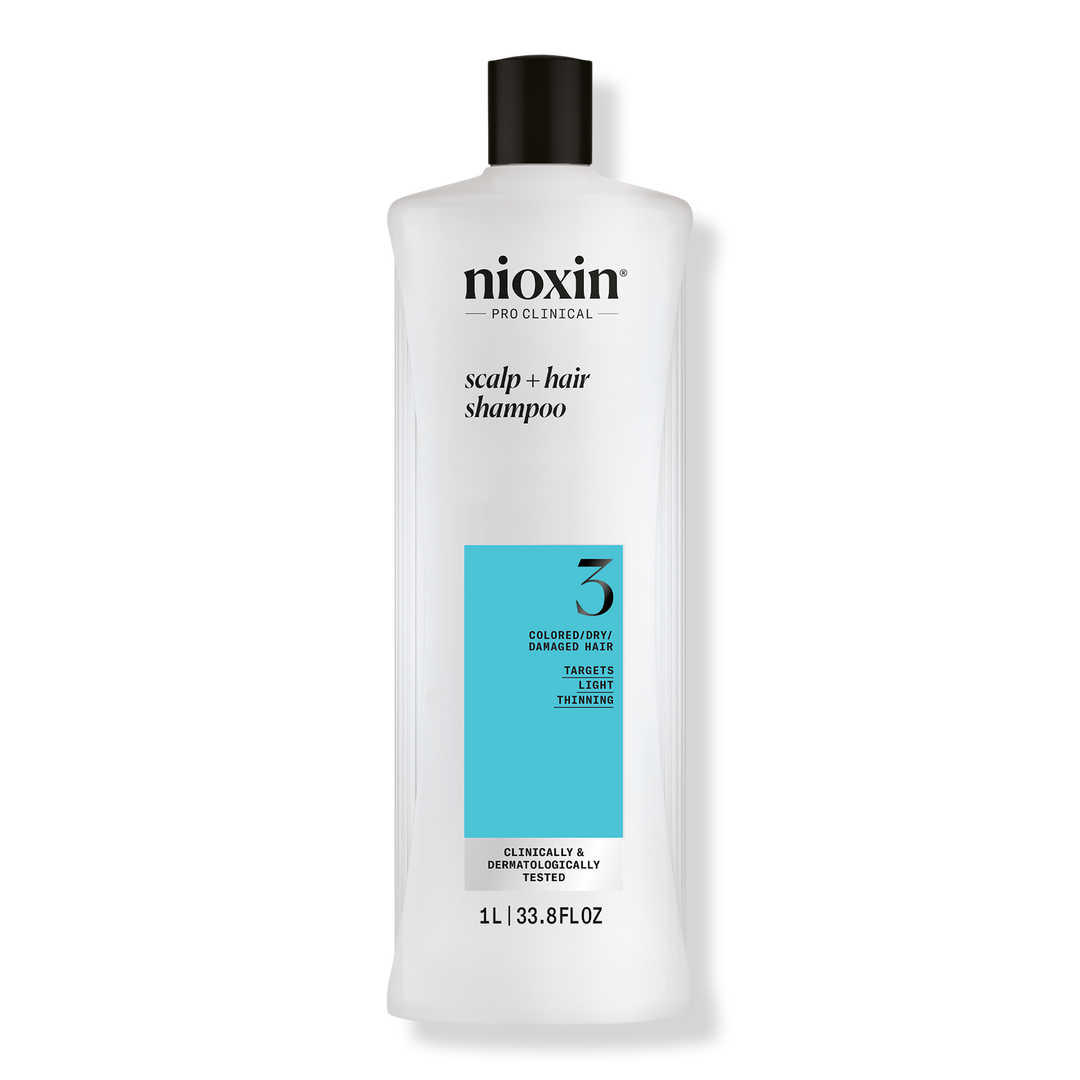 Nioxin System 3 Shampoo 1000ml for colored hair with light thinning - On Line Hair Depot