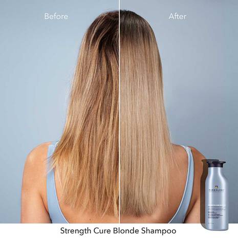 Pureology Strength Cure Blonde Shampoo 1lt purple tones Blonde & strengthens - On Line Hair Depot