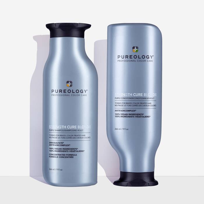 Pureology Strength Cure Blonde Shampoo and Conditioner 250ml Duo - On Line Hair Depot