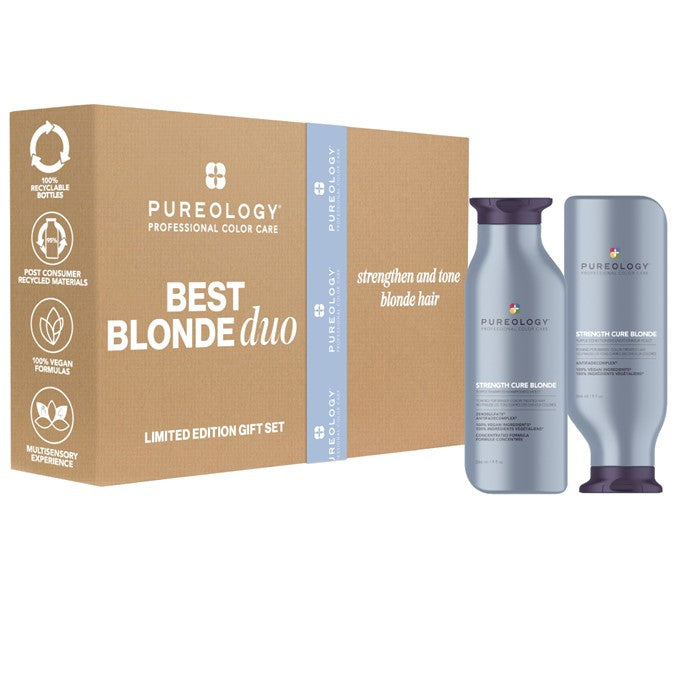 Pureology Strength Cure Blonde Shampoo and Conditioner Duo - On Line Hair Depot