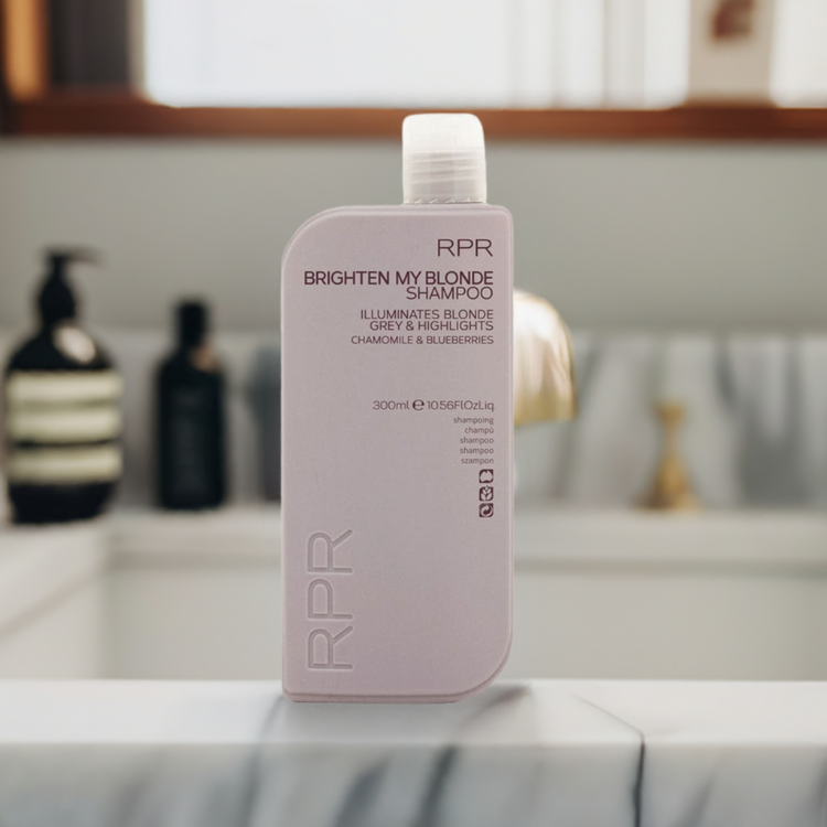 RPR Brighten My Blonde Shampoo 300ml Purple Toning Blonde Grey & Highlights - On Line Hair Depot