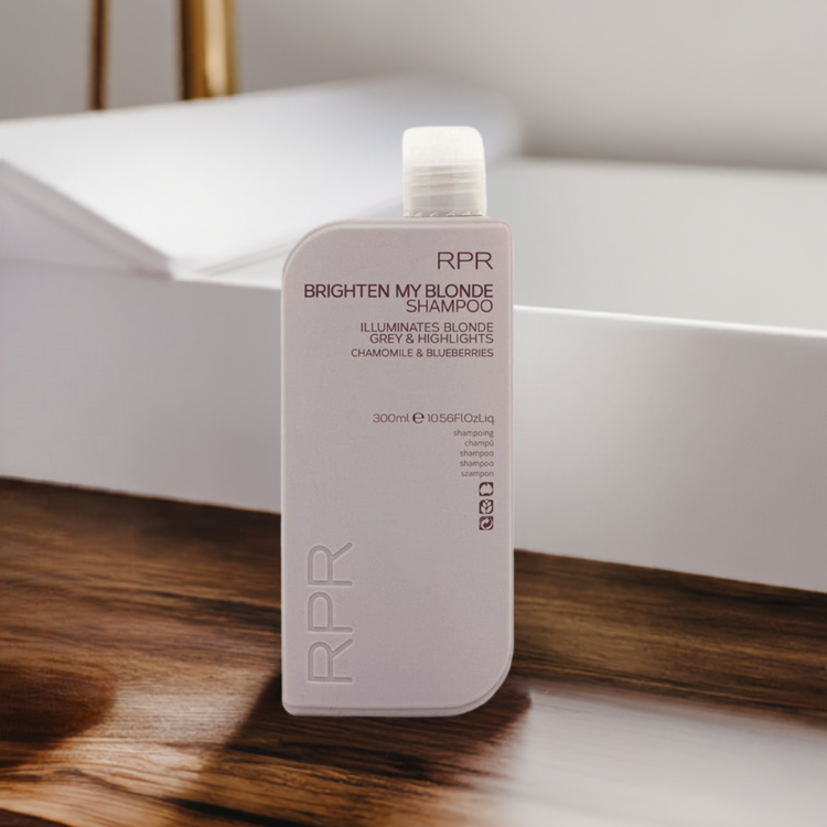 RPR Brighten My Blonde Shampoo 300ml Purple Toning Blonde Grey & Highlights - On Line Hair Depot