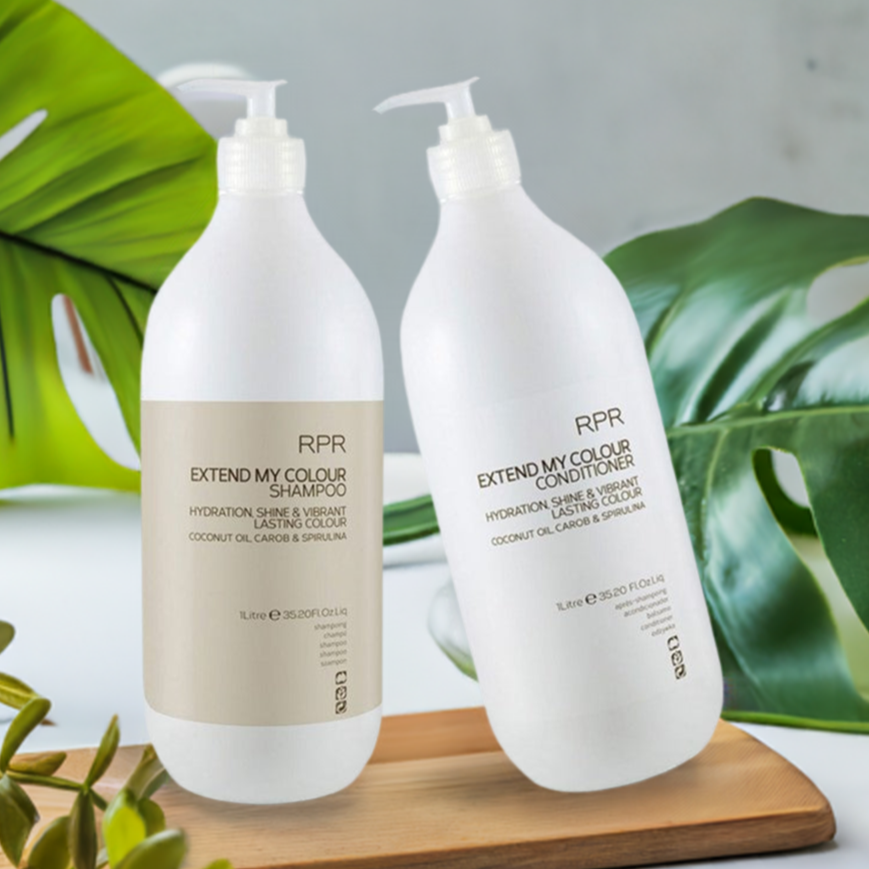 rpr extend my colour shampoo and Conditioner 1lt Duo for Hydration, Shine & Vibrant Lasting Colour - On Line Hair Depot