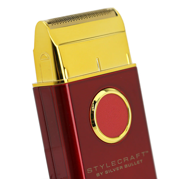 Stylecraft by Silver Bullet UNO Professional Single Foil Shaver Red - On Line Hair Depot