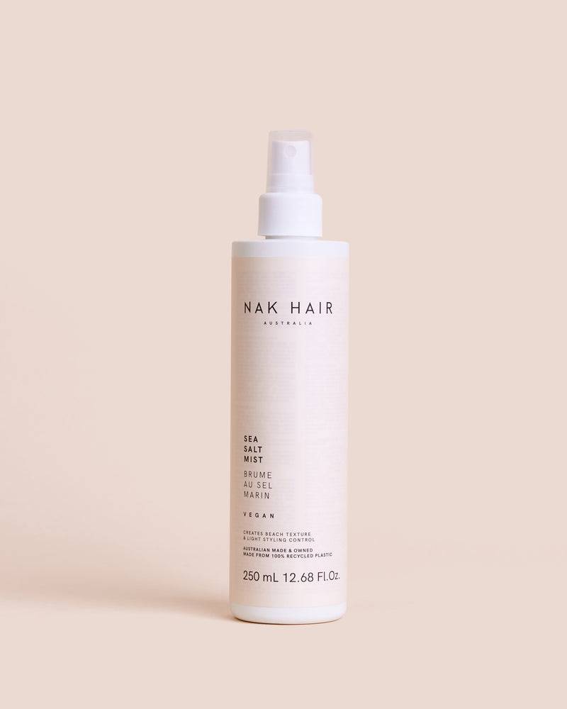 Nak Sea Salt mist Creates Beach Texture and Light Styling Control  250ml x 2 - Australian Salon Discounters