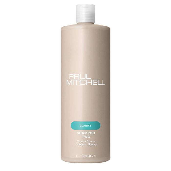Paul Mitchell Shampoo Two Clarifying Removes Build up Shampoo 1lt