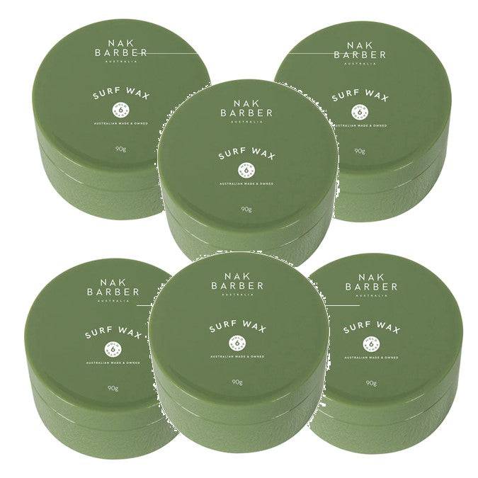Nak Barber Surf Wax Matt Wax Medium hold 90g Six Pack - Australian Salon Discounters