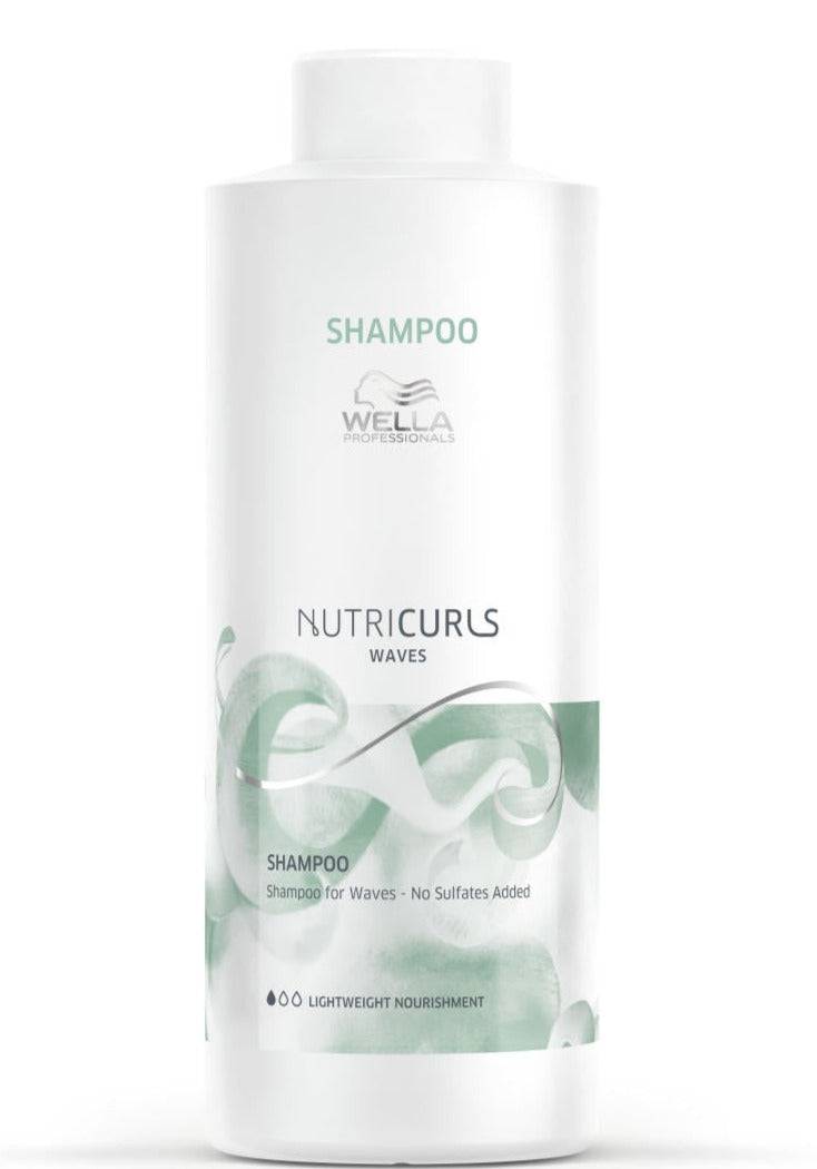 Wella Nutricurls Waves Lightweight Nourishment Shampoo 1000ml - Australian Salon Discounters