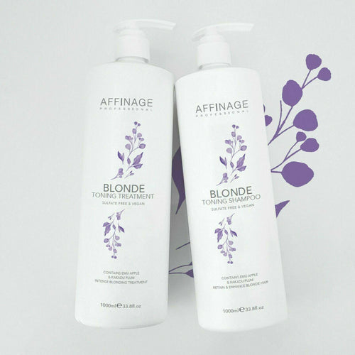 Affinage Blonde Toning Shampoo & Treatment 1lt Duo - Australian Salon Discounters