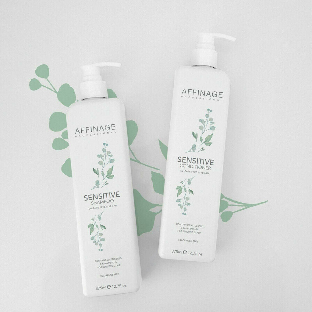 Affinage Professional Sensitive Shampoo & Conditioner 375ml Duo Coloured Hair - Australian Salon Discounters