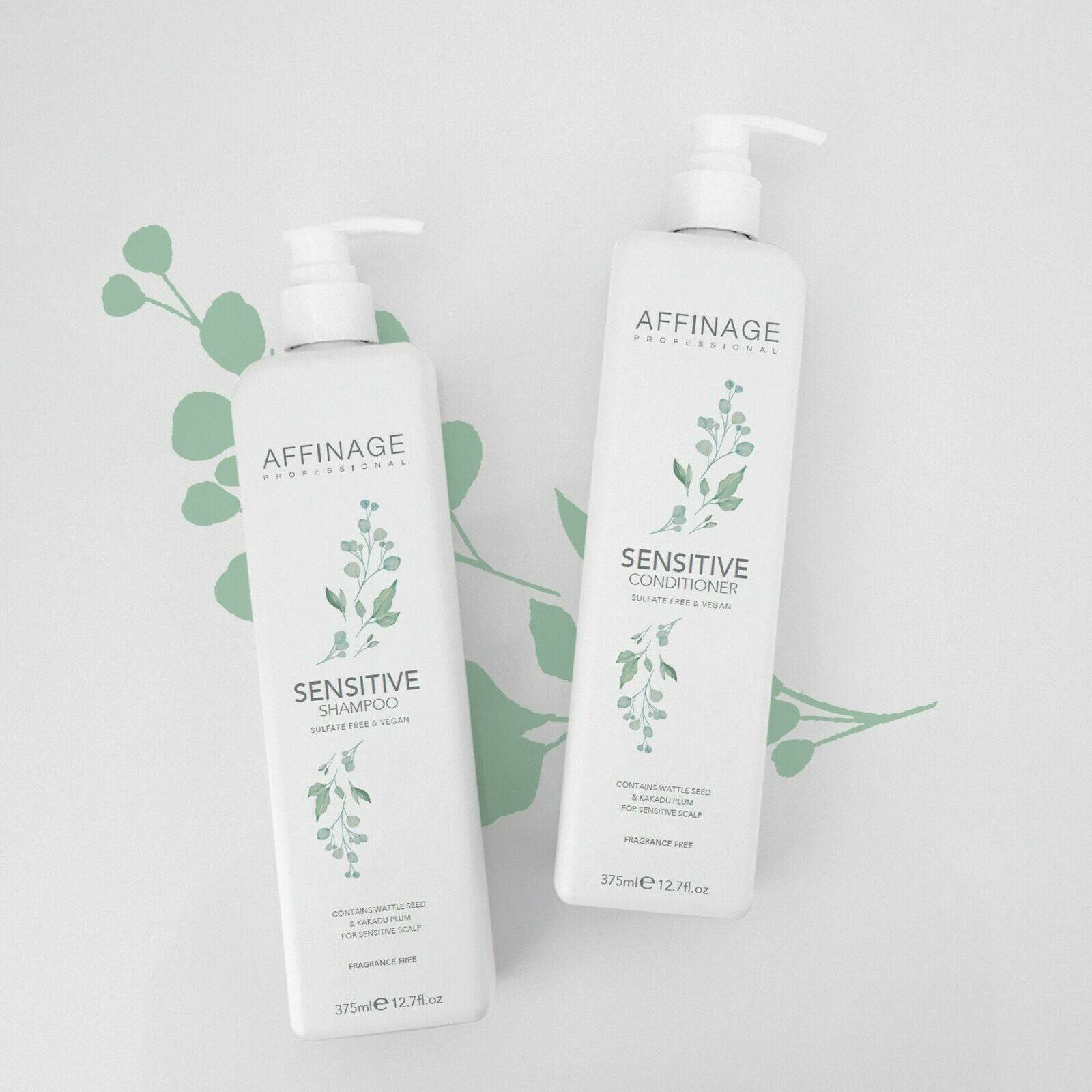 Affinage Professional Sensitive Shampoo & Conditioner 375ml Duo Coloured Hair - Australian Salon Discounters