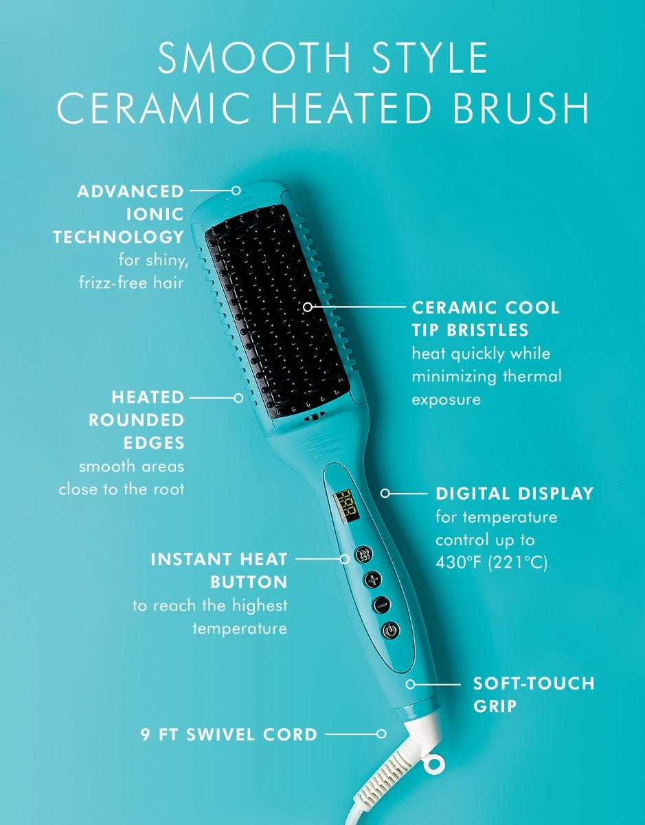 Moroccanoil Smooth Style Ceramic Heated Brush - On Line Hair Depot