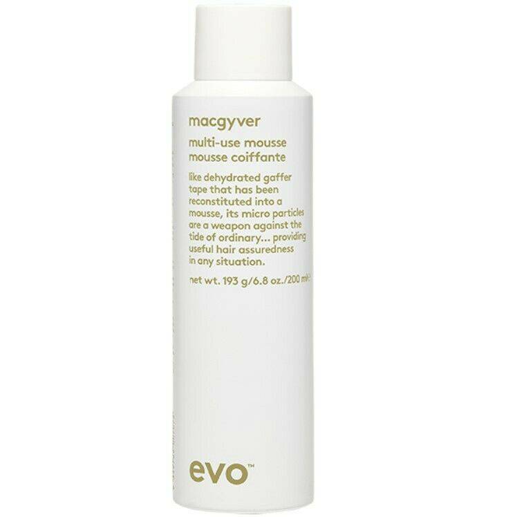 Evo Macgyver MultiUse Styling Mousse 193g, 50ml Happy Campers wearable Treatment - On Line Hair Depot