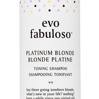 Fabuloso Platinum Blonde Toning Shampoo 250ml by Evo - On Line Hair Depot