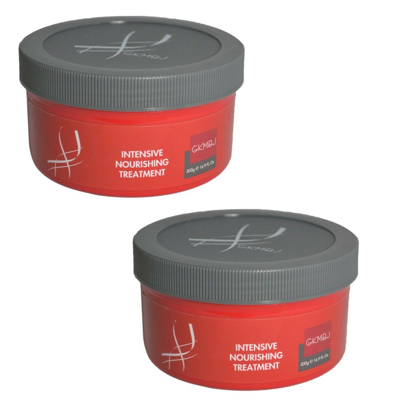 GKMBJ Intensive Nourishing Treatment 500ml x 2 Smooths Hair Cuticle Softens - Australian Salon Discounters