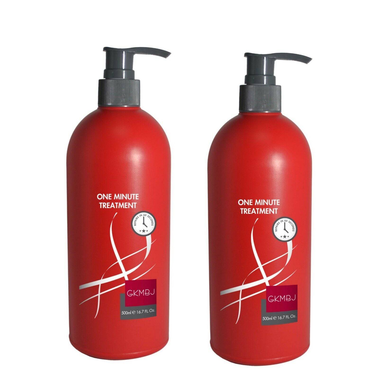GKMBJ One Minute Treatment 500ml x 2 Repairs Damaged Hair Deeply Penetrating - Australian Salon Discounters