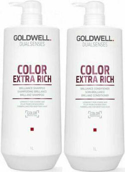 Goldwell Color Extra Rich Brilliance Shampoo & Conditioner Duo 1lts - On Line Hair Depot