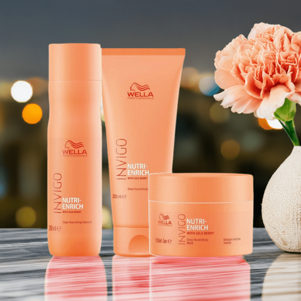 Wella Professionals Invigo Nutri enrich Shampoo Conditioner Mask Trio - Australian Salon Discounters
