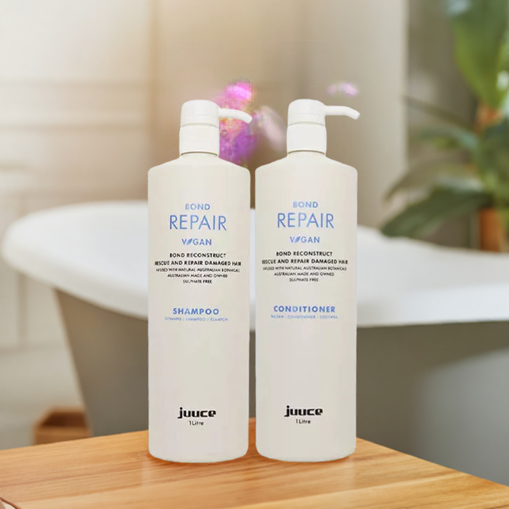 Juuce Bond Repair Shampoo and Conditioner - Bond Reconstruct, Repair Damaged Hair 1000ml Duo - On Line Hair Depot