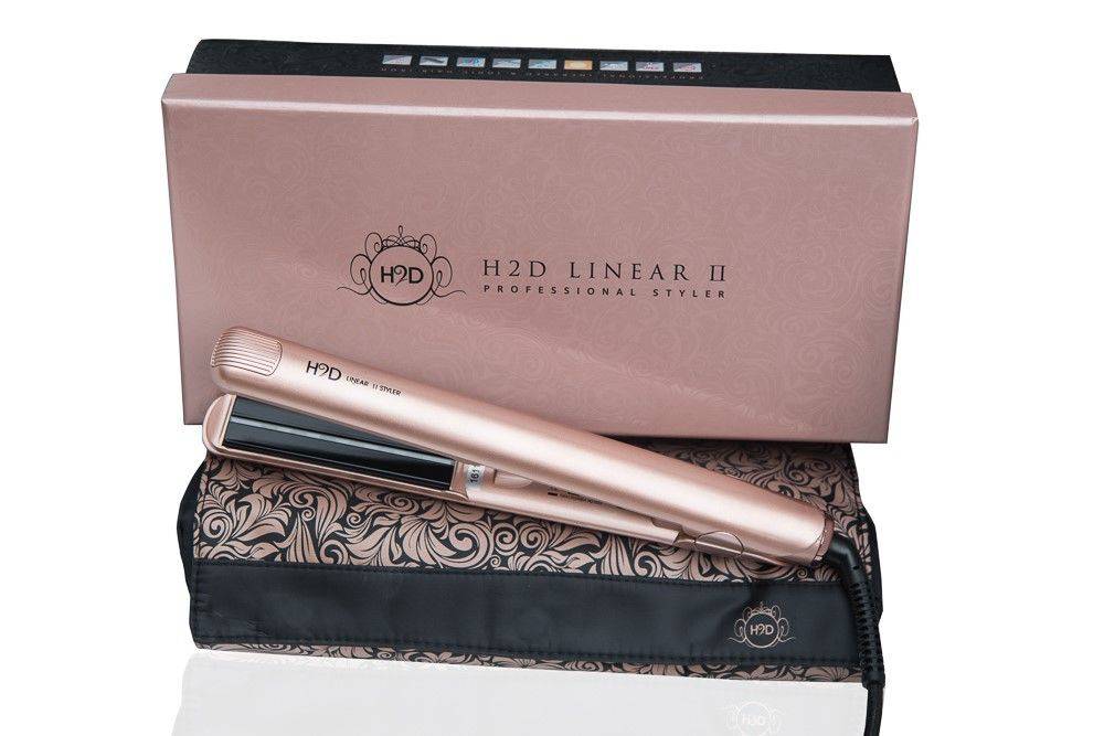 H2D Rose Gold Give your hair a luxury treatment with this professional hair straightener! - On Line Hair Depot