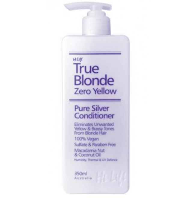 Hi Lift Professional Zero Yellow True Blonde Zero Yellow Pure Silver 350ml Conditioner - Australian Salon Discounters