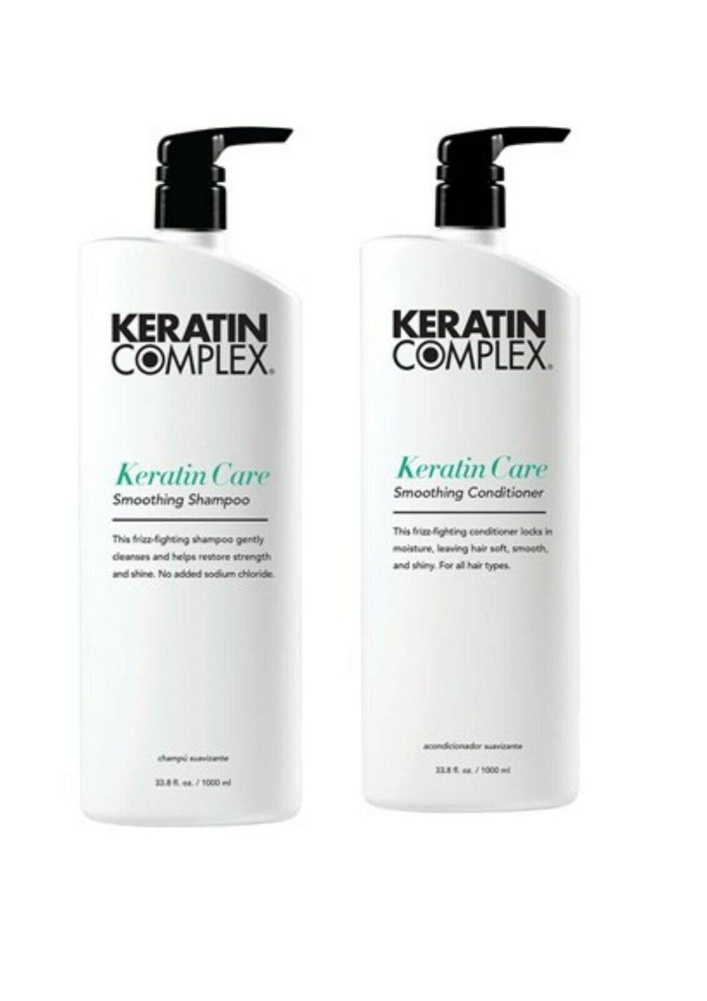 Keratin Complex Care Conditioner & Shampoo Duo 1 litre each with Pumps - On Line Hair Depot