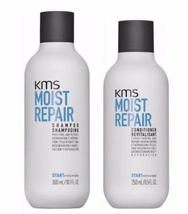 KMS Moist repair Shampoo, Conditoner and Revival Creme Trio - Australian Salon Discounters