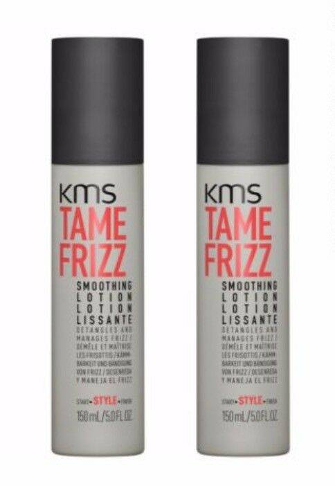 KMS Tame Frizz Smoothing lotion Duo 2 x 150ml - Australian Salon Discounters