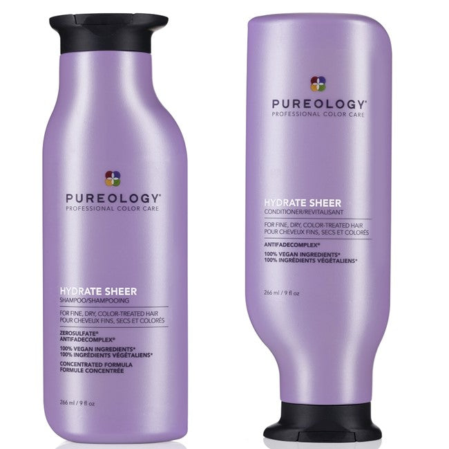 Pureology Hydrate Sheer 250ml Duo hydrates fine dry, color-treated hair - On Line Hair Depot