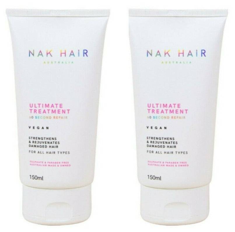 Nak Ultimate Treatment 60 seconds Repair 150ml x 2 - Australian Salon Discounters