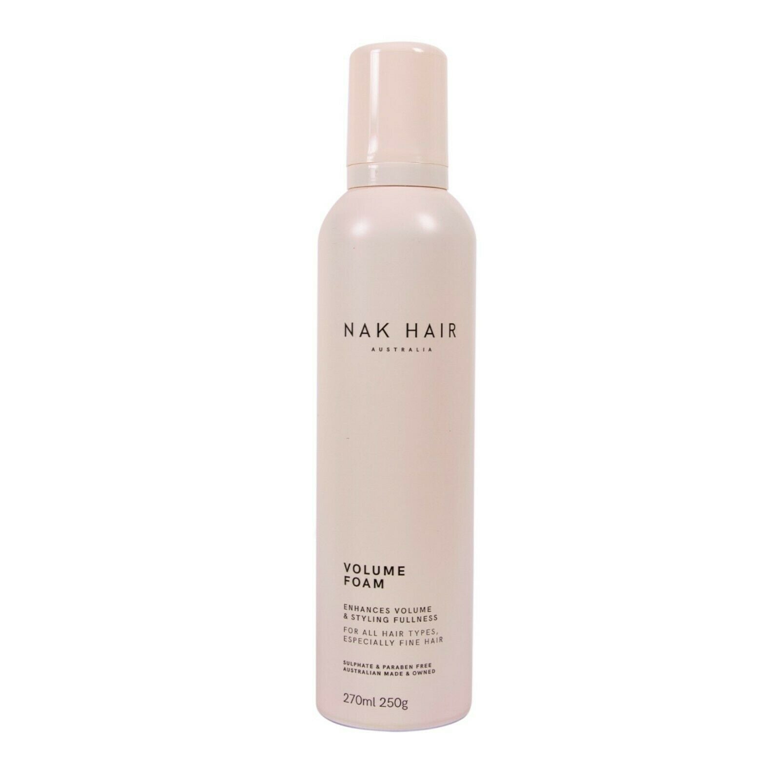 Nak Volume Foam Enhances styling and Volume Fullness 270ml - Australian Salon Discounters