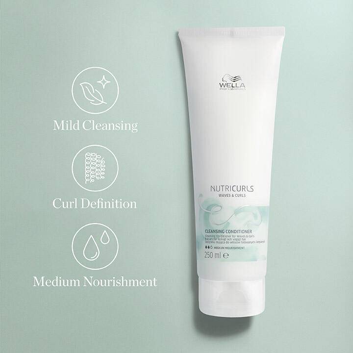 Wella Nutricurls Cleansing Conditioner for Waves & Curls 250ml - Australian Salon Discounters