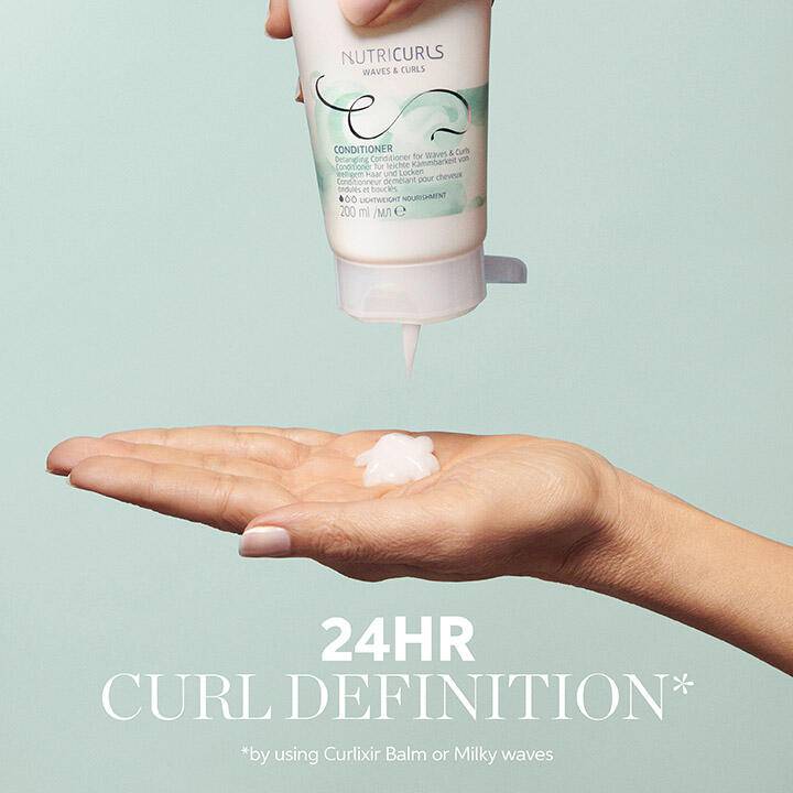 Wella Nutricurls Detangling Conditioner for Waves & Curls 200ml - Australian Salon Discounters